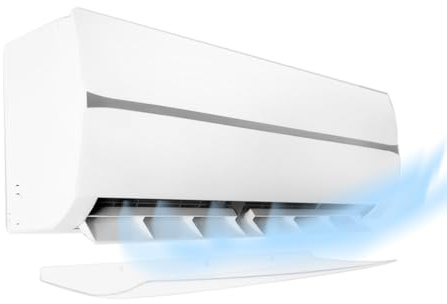 CLIMIK Cristal Déflecteur d'air pour climatiseur Split & air conditionné 69 x 24 cm Transparent en polycarbonate Fabriqué en Italie