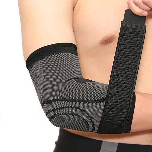 Codiere Compresión, Banda Mágica Ajustable Manguito de Apoyo para Protección de Codo, para Baloncesto, Tenis, Bádminton, Golf