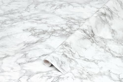 d-c-fix vinilo adhesivo muebles Mármol Cortes Silver mármol óptico autoadhesivo impermeable decorativo para cocina, armario, puerta, mesa papel pintado forrar rollo láminas 45 cm x 2 m