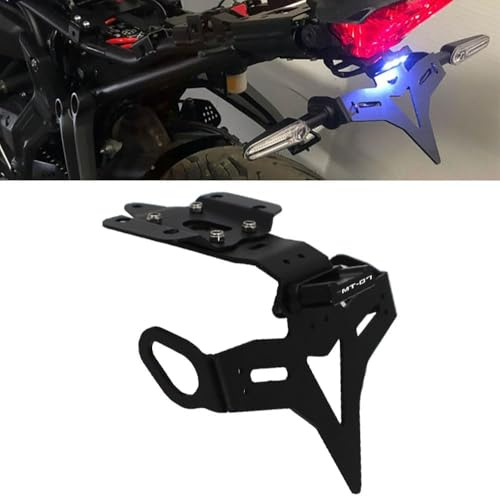 Motorrad Kurzes Kennzeichenhalter Halterung kompatibel mit für MT-07 FZ-07 2013-2023