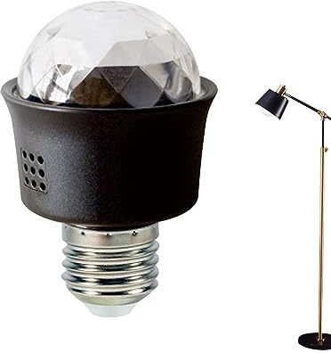 Moxeupon Lampe Disco LED Stroboscopique Ampoule Rotative | Lumière de Scène pour Fêtes, Clubs, Célébrations