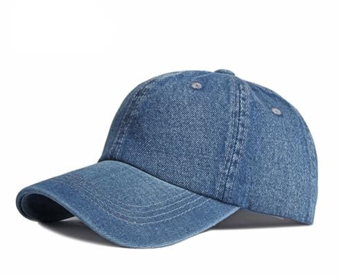 MAOZIm Hut mit Entenzunge für Herren, Sommerhut, Sonnenschutz, Strandhut, lässiger Cowboyhut, blau, 7-7 5/8