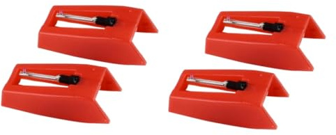 ibasenice 2paires Stylus De Remplacement Pour Gramophone Vintage Rouge Aiguilles Avec Design Pour Meilleure Qualité Sonore Et Installation Facile