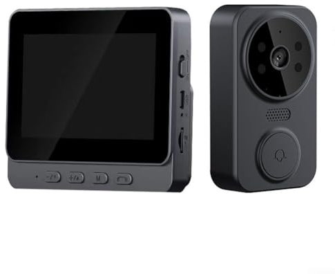 Videocitofono senza fili con visione notturna da 4,3 pollici, 800 mAh, per esterni, WiFi, telecamera per visione notturna, per inglese, francese, per italiano, tedesco