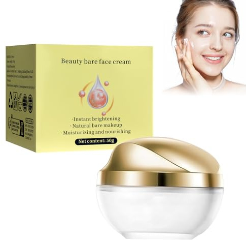 HASAIKA® Crema iluminadora, Crema Blanqueadora Facial, Corrector Iluminador Hidratante Crema Tónica Suave, apta para todo tipo de pieles, 50 g