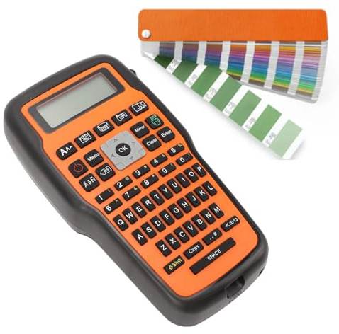 BAFOVY Mini-Etiketten Drucker Tragbarer Thermal Transfer Label Maker für Kabel, Dose, Spielzeug und Kommerzielle Etiketten mit Tastatur Ideal für Heim-, Büro-und Industrie Einstellungen