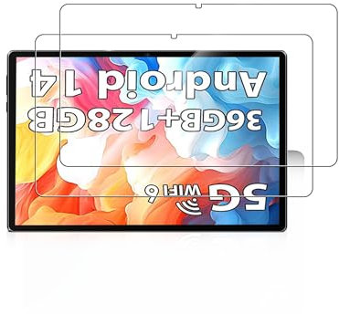 Pixpeak - Pellicola protettiva in vetro temperato per tablet Android da 10, alta trasparenza, resistente ai graffi, anti-impronte (confezione da 2)