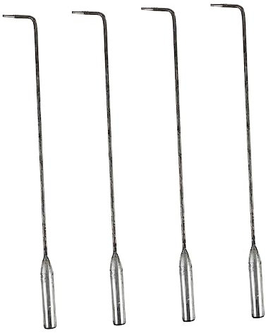 GAROZATION 4stücke Teiliges Edelstahl Fire Pit Poker Mit Langem Griff Hitzebeständig Langlebig Und Rostfrei Geeignet Als Zubehör Für Kamine Öfen Und Grillstellen Zu Hause