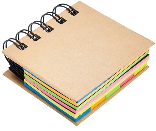 Selbstklebende Haftnotizen Kombination Memos Pad Hardcover Notizblock Kleine Spiralen Notizbuch Schule Bürobedarf