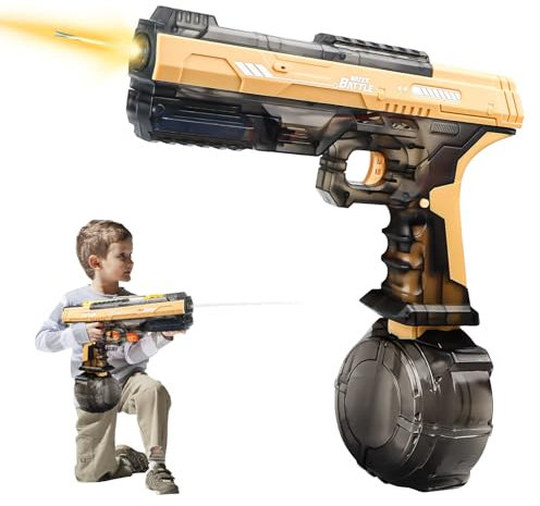 Pistola de Agua Electronica, Electric Water Gun con Luz, Pistola de Agua Automática de 500 mL, Ideal para Juegos con Pistolets à Eau pour Plage