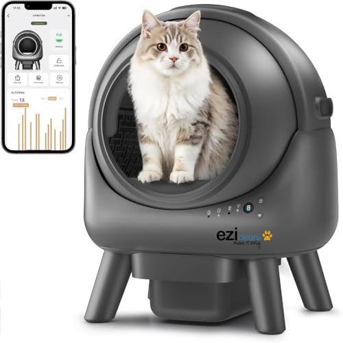 Litière autonettoyante connectée - Maison de Toilette pour Chat eziclean® CATBOT K6i