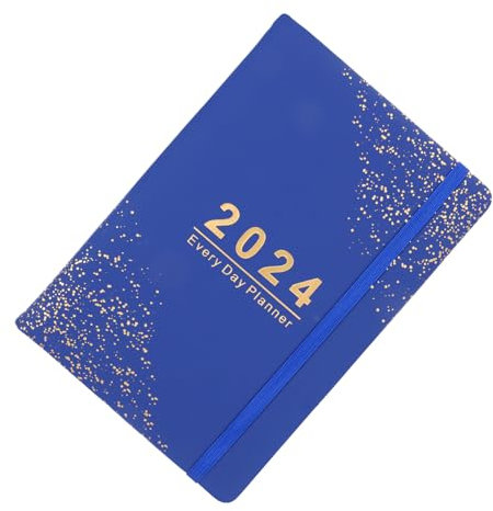 jojofuny Agenda-buch Schulagenda Kalenderbuch 2023 Tag Zeitplaner Täglich Organisation Gefüttert Notizbuch Jahresplaner 2023 Monatsplaner Buch Mittelschulplaner Agendaplaner Papier Blau