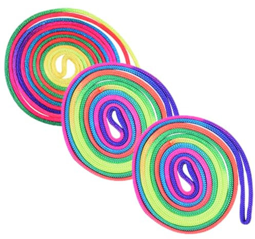 Didiseaon 3pcs Rainbow Rope Toys Cat Crinkle Toys Fun Boys and Girls Cat Stick String