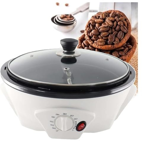 Torréfacteur de Café, Torréfacteur à Café, Brûleurs électriques à température réglable for grains de café, châtaignes, thé et pop-corn