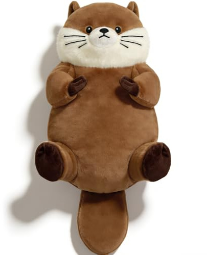 Loutre Bouillotte Micro-Onde Peluche | Coussin Chauffant Micro Onde | Bouillotte Regles Douloureuses Pour Femme | Chaleur et Douceur Coque amovible lavable