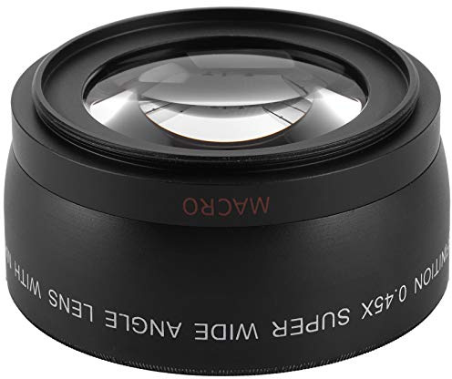 Akozon Objectif Grand Angle et Macro 0,43x pour Appareil Photo, Objectif Supplémentaire avec Diamètre de Filtre de 55 Mm/2,2 Pouces - Electronique/Appareil Photo et // d' / d'
