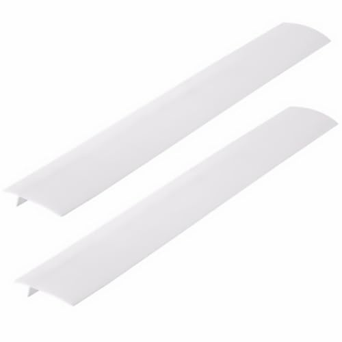 Toyvian Combleurs d'Espaces pour Cuisinière à Gaz 2 Pièces 63 CM Blanc Bande Anti-Graisse Résistante Haute Température Protecteur de Joint pour Plan de Travail la Cuisine