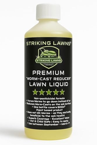 Worm Cast Reducer Lawn Liquid | Covers 500m² | Help Stop Worm Casts on Lawns and Grass | Fertiliser
