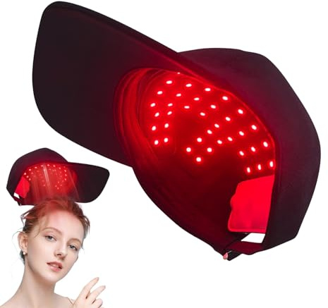 Rotlichttherapie-Hut Mit 56 LEDs, Wiederaufladbare Laser-Haarwachstumskappe, Rotlichttherapie-Hut, Anti-Verlust-Infrarotkappen, LED-Lichtausrüstung Zur Haarförderung