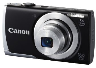 Canon PowerShot A2500 Digitalkamera (16 MP, 5-Fach Opt. Zoom, 6,9cm (2,7 Zoll) Display, bildstabilisiert) schwarz