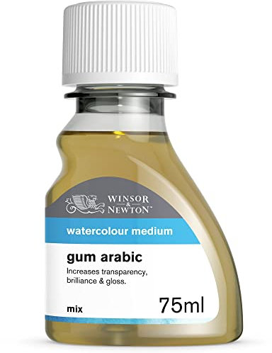 Winsor & Newton 2621763 Aquarell Gummi Arabikum für Aquarellfarben, verlangsamt die Trocknungszeit, erhöht den Glanz und die Transparenz der Farbe, 75ml Flasche