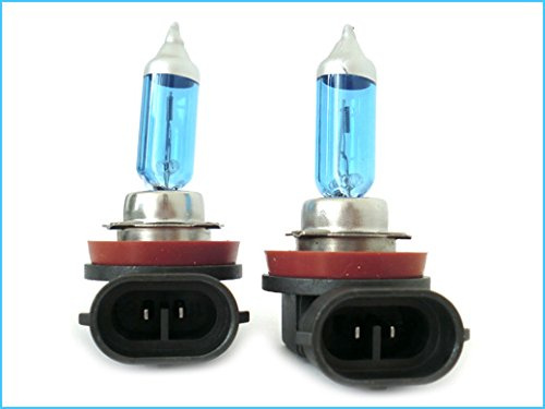 CARALL 2 stycken halogenlampor 12 V vit med xenoneffekt (H11 12 V 55 W PGJ19-2)