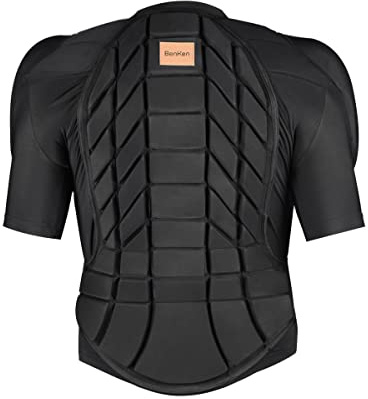 BenKen Ultra Light Protective Gear Skiing Body Armor Spine Back Protector Outdoor Sports Anti-Collision Clothing for Snowboard Skating Skiing Riding Motorcycle Motocross Size XL