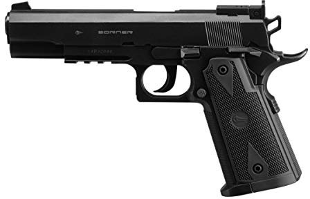 Borner WIN 304 - Pistola con cápsulas de Aire comprimido (CO2) Calibre 4.5mm, Munición de Bolas BB's de Acero con una Capacidad de Cargador de 19 Disparos. Semiautomática. Potencia 3 Julios