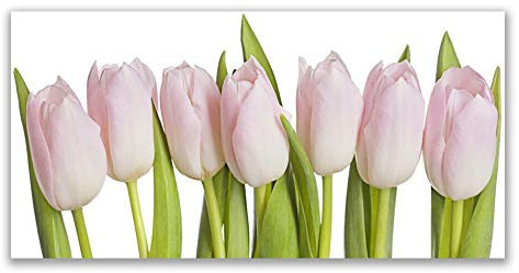 Tulup Acrylic Glass Print 120x60cm Wall Art - Wall Picture Plastic Acrylic Glass - Tulips Floral