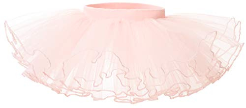 Bezioner Tütü Rock Mädchen Tüllrock Ballett Röcke Tutu Ballettrock Prinzessin Minirock für Party Kostüm Classic Tanzbekleidung Rosa L 7-9 Jahre