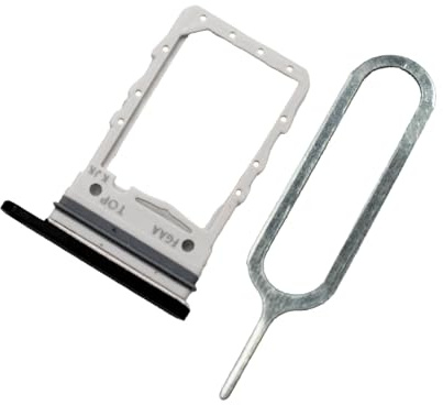 MMOBIEL SIM Kartenhalter Kompatibel mit Samsung Galaxy Z Flip3 5G 2021 - SIM Card Tray Schlitten - Inkl. SIM Pin - Schwarz