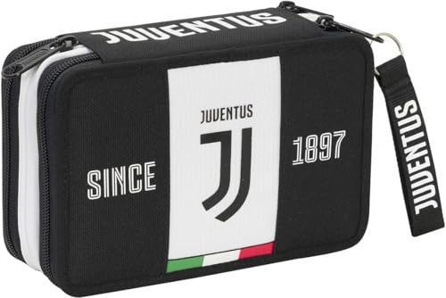 JUVENTUS Astuccio 3 zip più penna con tappo girevole
