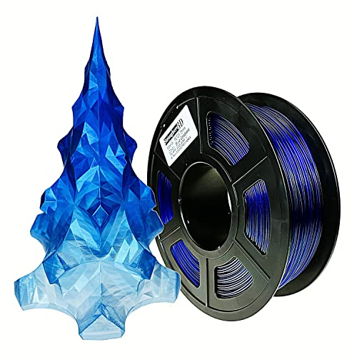 Stronghero3D PETG 3D-Drucker-Filament, 1,75 mm, Farbverlauf, mehrfarbig, Blau, 1 kg Genauigkeit +/- 0,05 mm für ender3 Cr10