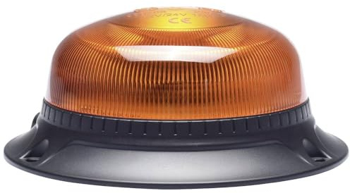 Berger & Schröter LED Mini Rundumkennleuchte Rundumleuchte Warnleuchte Blitzleuchte Warnblitzlicht Festmontage 12/24V, Schwarz