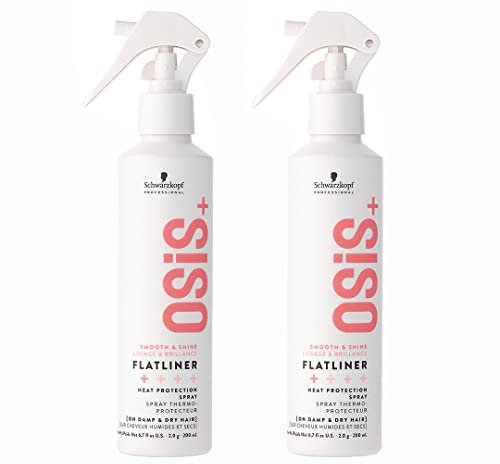 Schwarzkopf Professional - OSIS+ Lot de 2 Flatliner 200ml Spray Thermo-Protecteur Cheveux