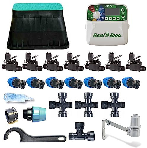 Kit irrigazione giardino Prato Erboso conponentistica Rain Bird a 7 settori