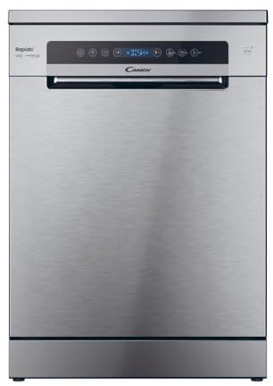 Candy CF 3C7F0X - Lavastoviglie, n° 13 coperti, inox, 597x598x850 mm [Classe Energetica C]