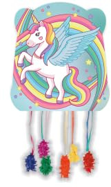 CONVER PARTY - Piñata Unicorn Magic - Artículos para Fiestas - Fiestas Infantiles, Cumpleaños y Celebraciones - Decoración de Unicornios y Arcoiris - 33x28 CM