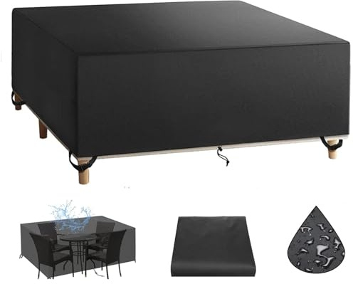 Housse Salon De Jardin Exterieur Rectangulaire 240x115x80cm Housses Pour Mobilier De Jardin-Housses Pour Tables De Jardin-Anti-Uv 420d Oxford Tissu Bache Table Exterieur-Housse De Protection