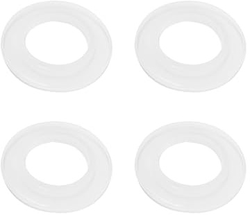 Qrity 4 Pièces Toriques Joint de Soupape de Vidange 20mm, Joint pour Bouchon Lavabo, Bouchon Baignoire Pop Up Joint, Joint D’étanchéité en Silicone, Joint de Remplacement pour Pousser le Drain