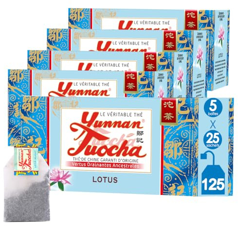 Yunnan Tuocha Zouji - Thé Tuocha Lotus-Apaisant Relaxant-125 Sachets 250g