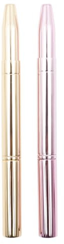 Hsthe Sea Pennello per Labbra Retrattile da 2 Pezzi Pennello esfoliante per la Pulizia Laterale del Naso Strumento per Trucco per Rossetto Lucidalabbra Brus per Trucco Labbra a Doppia estremità