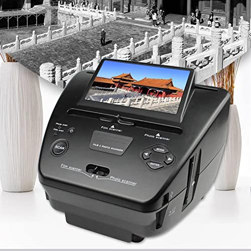 Vituord Scanner De Film Numérique, Scanner De Film Et De Diapositives Tout-en-Un 22 MP, avec Écran LCD 5, Convertit Les Diapositives 35 Mm/135 Mm en Fichiers Numériques