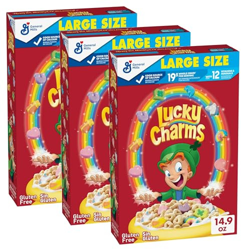 Lucky Charms - Marshmallow Breakfast Cerealien Frühstückszerealien - 3x422g
