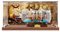 HCAEIOFJ Vitrina acrílica transparente para Lego Ideas 21313 aplicable para envío en una botella, caja de exhibición diseñada para regalo (solo vitrina) (fondo de madera + fondo)