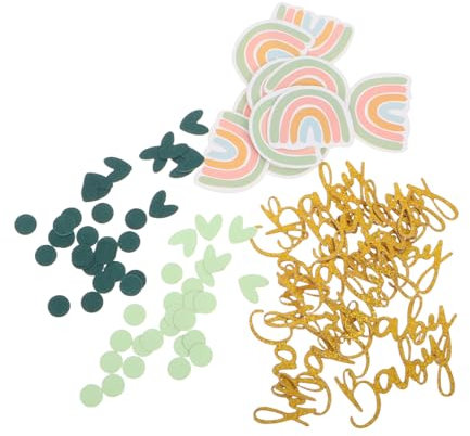 LALAFINA 60stücke Teiliges Shower Konfetti Set Für Gender Reveal Partys Farbenfrohes Tischkonfetti Dekoration Von Babypartys Für Einladungen Und Tischgestaltungen