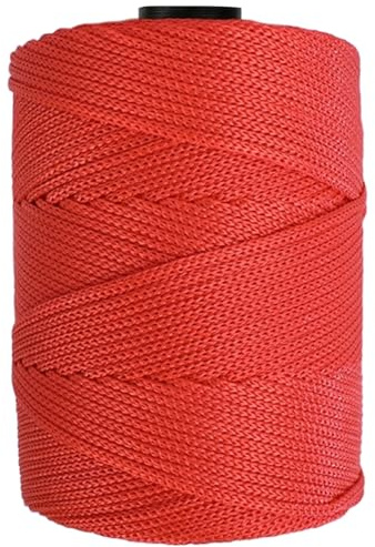 Maxee garn 4 mm x 200 m premium polyester makrame rep polypropylen garn för hantverk heminredning platsplatta axelväska handväska runner nappkedja 31 färg