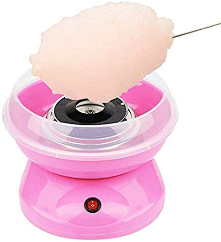Ryanong Popcorn machine Candy Floss Machine Maker Mini, 500w Fully Automatic Mini Candy Floss Maker with Sugar Kitchen Diy Tools Cotton Candy Machine Party Party Commercial Use 298x220x195mm B interes
