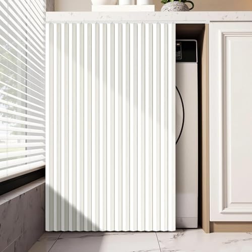 Single tree forest Rideaux d'armoire coulissants pour dressings, Cuisines et Salons. Imperméables et Anti-poussière.-White- W180cmxH100cm