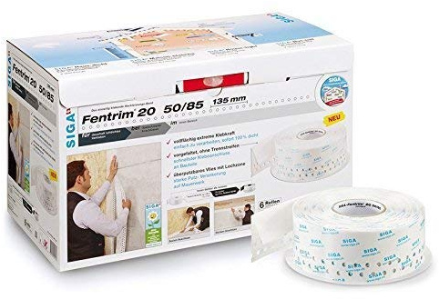 25 Meter Siga Fentrim 20 50/85mm Dichtungsband Fenster Türen Innen Dichtband
